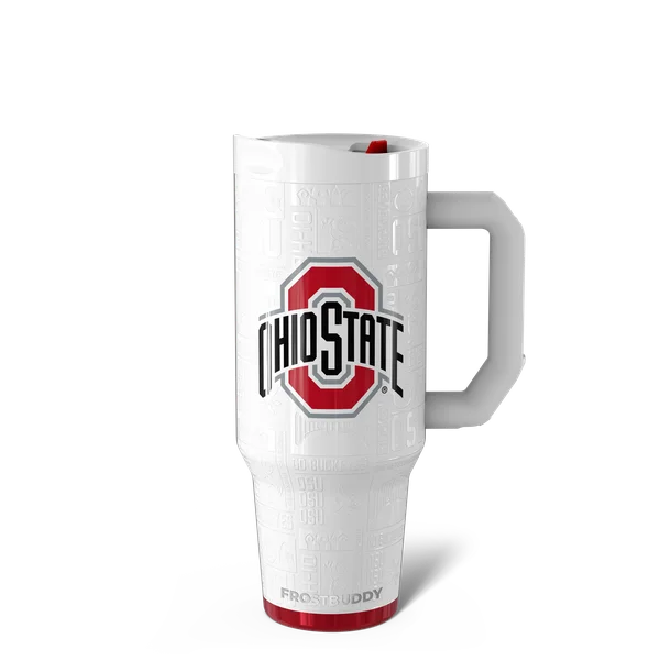Thicc Buddy 40oz - Ohio State Buckeyes, Legacy — thicc40-ohiostate3dwhite-one