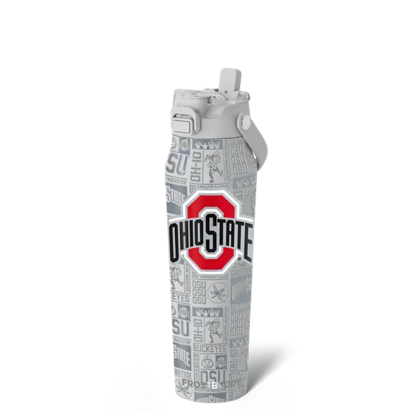 Bottle Buddy 32oz, Ohio State Buckeyes, Legacy — bottle32-ohiostate3dgray