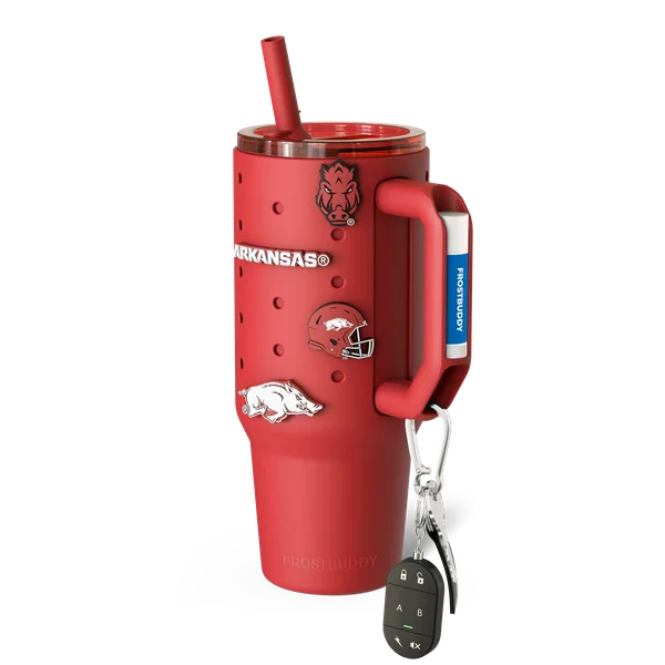 Thicc Buddy 40oz - Arkansas Razorbacks, Skin + Budz Bundle