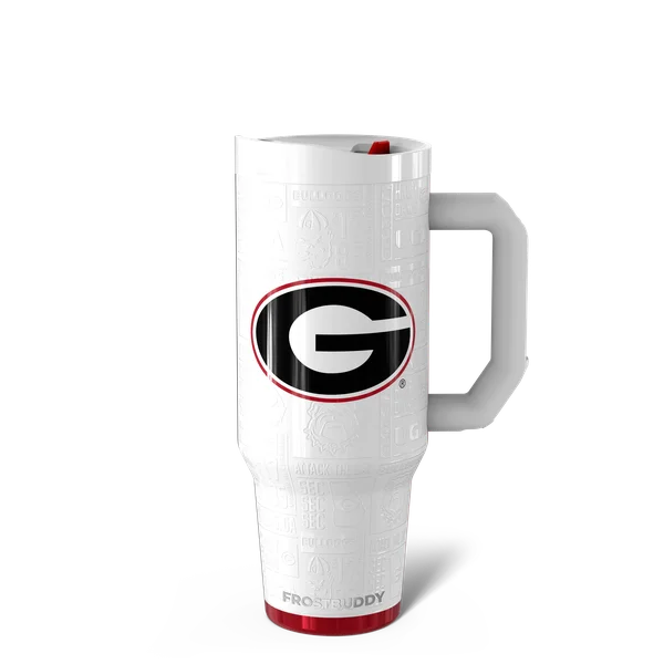 Thicc Buddy 40oz, Georgia Bulldogs, Legacy — thicc40-georgia3dwhite-one