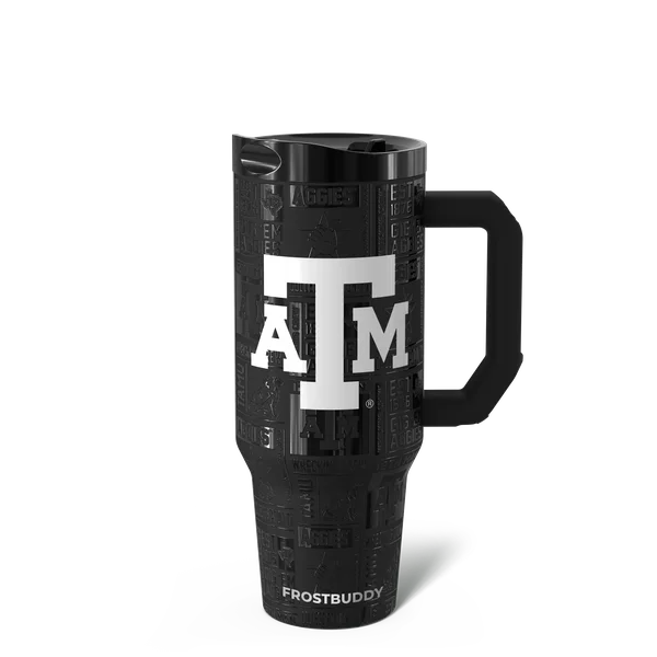 Thicc Buddy 40oz, Texas A&M Aggies, Legacy — thicc40-texasam3dblack-one